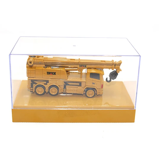 Серебристый RC грузовики 1: 64 пульт дистанционного управления Строительный автомобиль мини экскаватор имитационная модель инженерный автомобиль игрушечный экскаватор кран бульдозер - Цвет: Серебристый