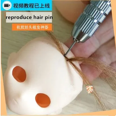 

4pcs/set BJD doll blyth change tools breed hair Doll Hair Making Tool accessories ob reproduce hair doll wig tool set DIY