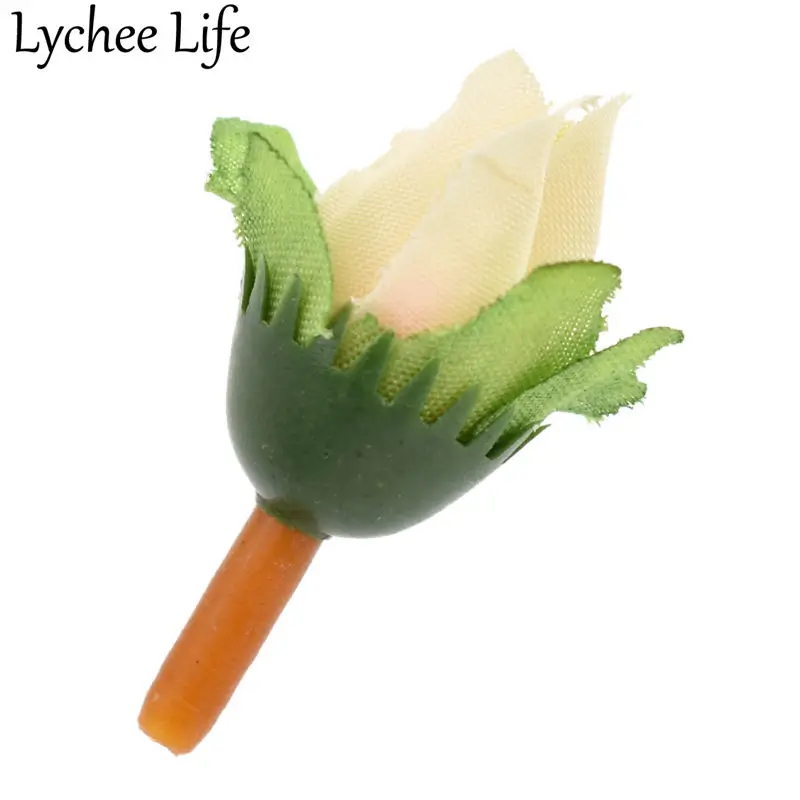 Lychee 50 шт. искусственные розы цветы украшение для рождественской вечеринки клуба
