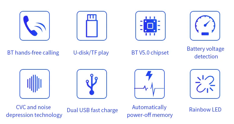 JINSERTA Bluetooth V5.0 Wireless FM Modulator Connect 2 Phones Car MP3 Player 3.5mm AUX play Support TF USB Pendrive Music QC3.0