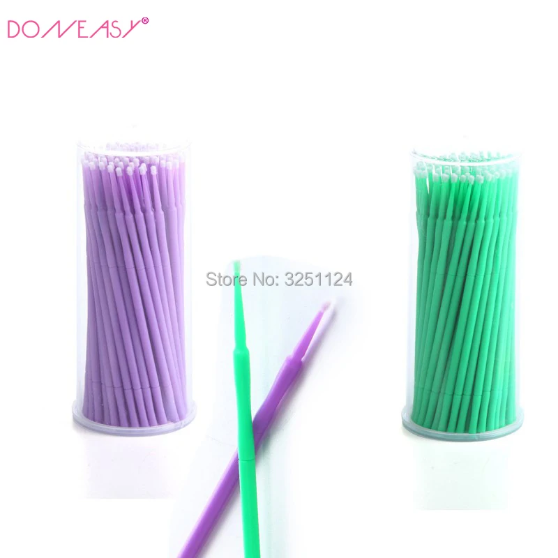 100 шт нано микро одноразовые ресницы для наращивания индивидуальные Аппликаторы