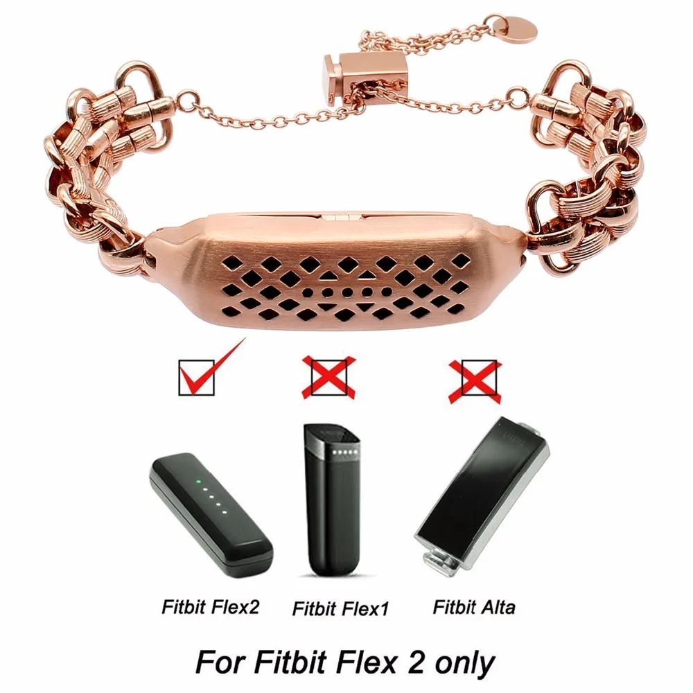Браслет из нержавеющей стали для фитнес трекера Fitbit Flex 2|Ремешки часов| |