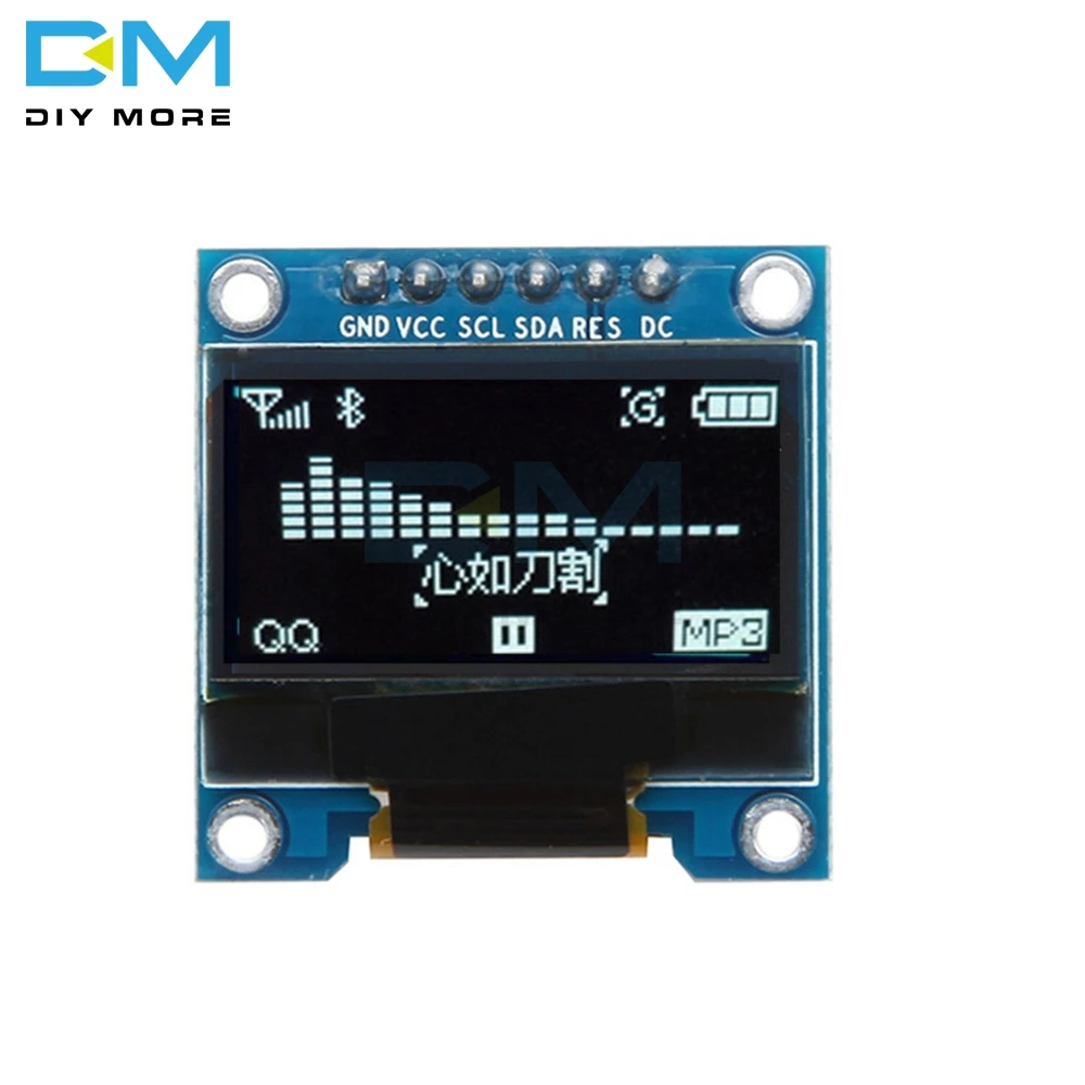 0,96 дюймов 6Pin IIC igc SPI интерфейс OLED Белый ЖК-дисплей модуль для Arduino Raspberry Pi SMT32 128X64 интерфейс SSD136 плата