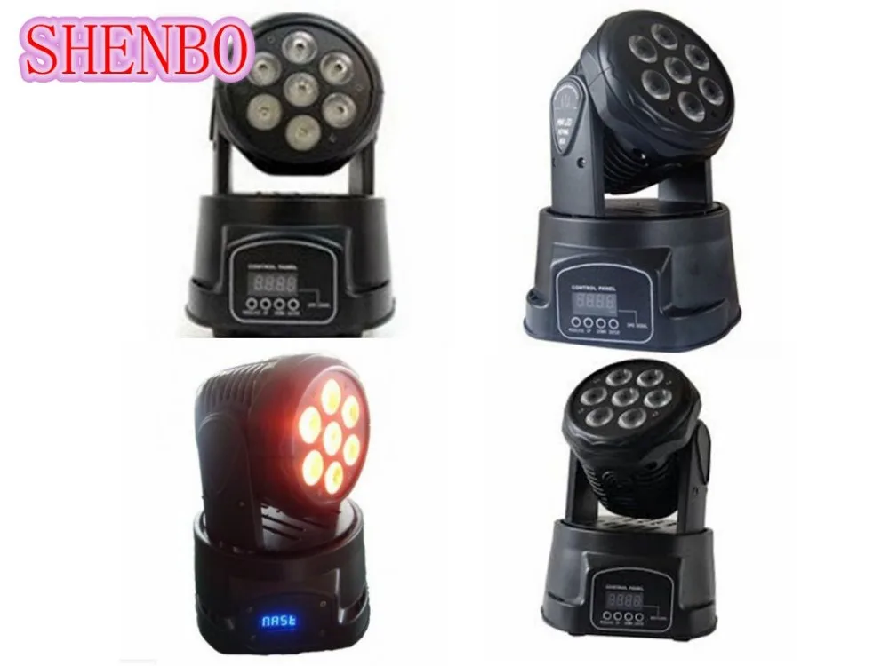 Led Moving Head Wash 7x12 Вт мини музыкальный звук свет для сцены Рождественская вечеринка 4