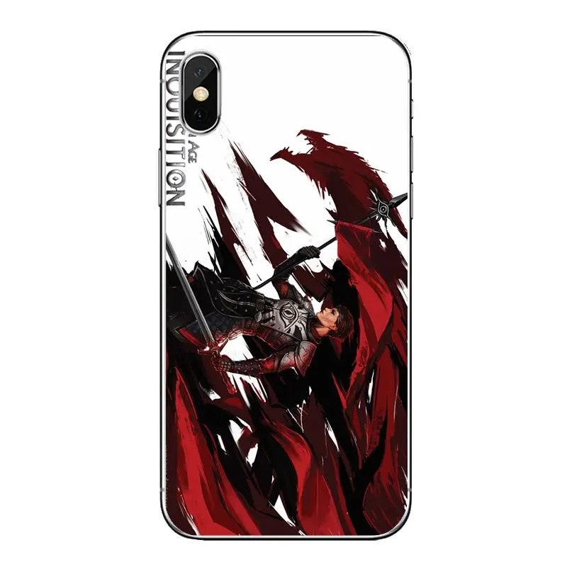 Transparent Soft Bag Case For Xiaomi Redmi 4X S2 3S Note 3 4 5 6 6A Por Pocophone F1 Mi Dragon Age Inquisition Game Illust Art |
