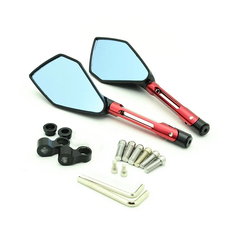 1 пара зеркал заднего вида для мотоцикла пятиугольник руль боковое зеркало Honda