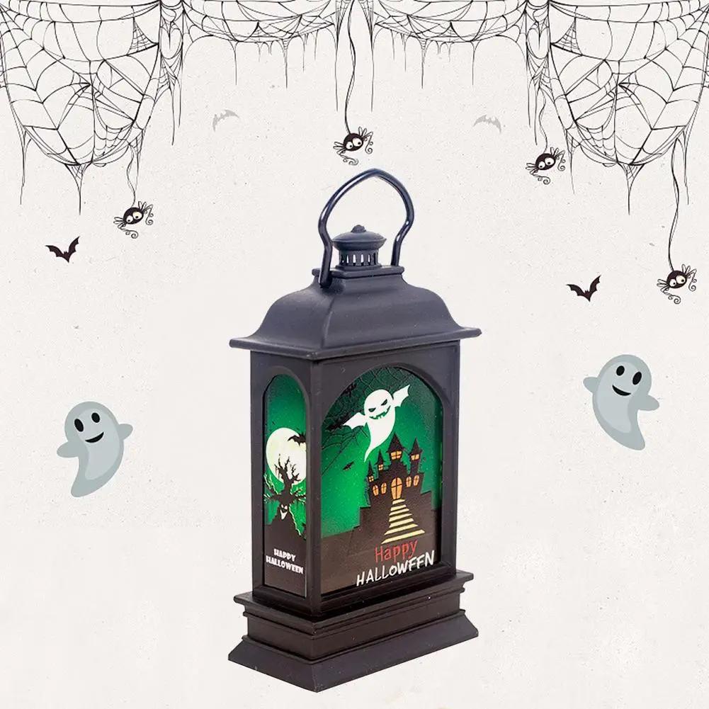 Новый Хэллоуин украшения окрашенный светильник s подвесная планка настольная