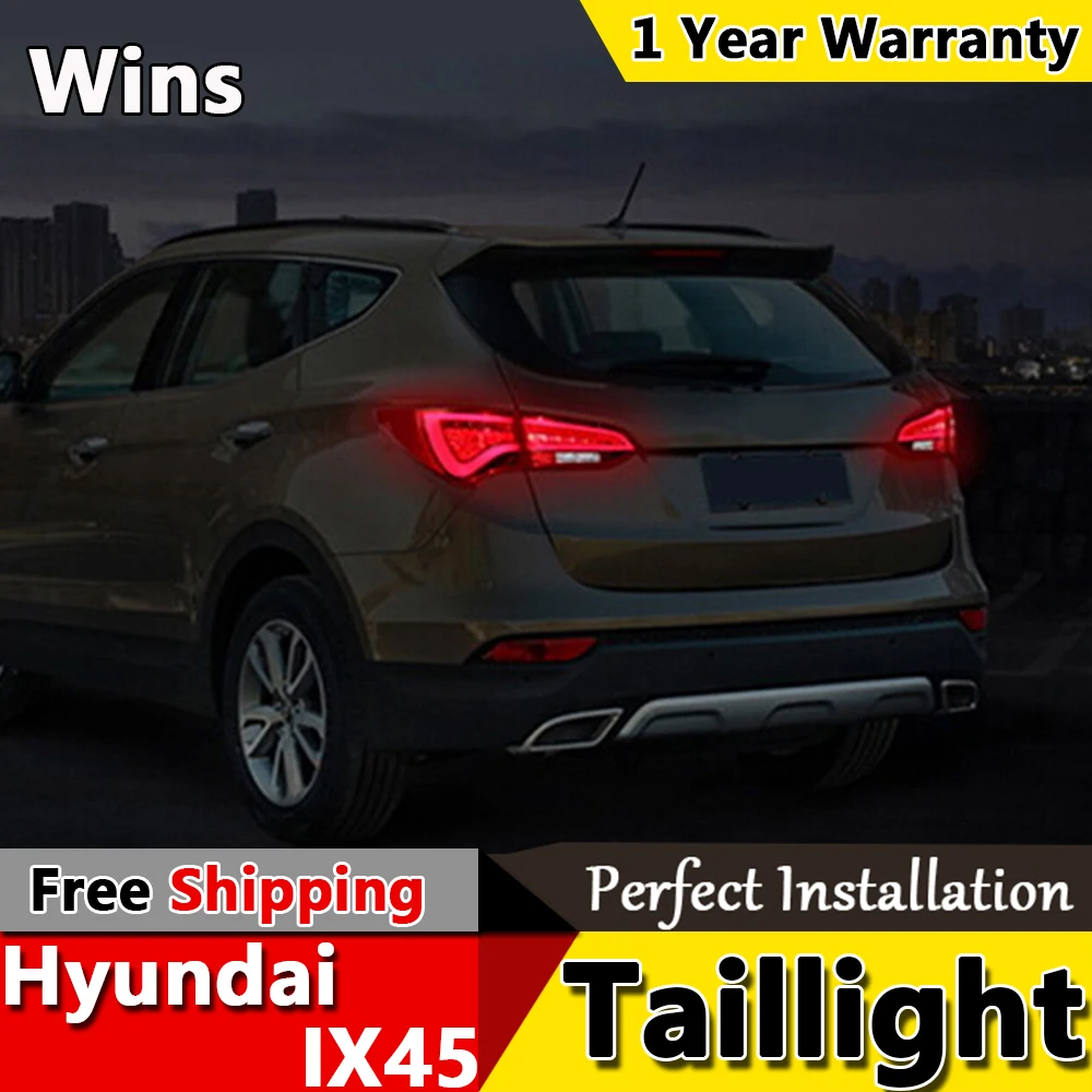 Победы огни для Hyundai IX45 Задние Фонари Новый SantaFe СВЕТОДИОДНЫЕ Лампы ДРЛ +