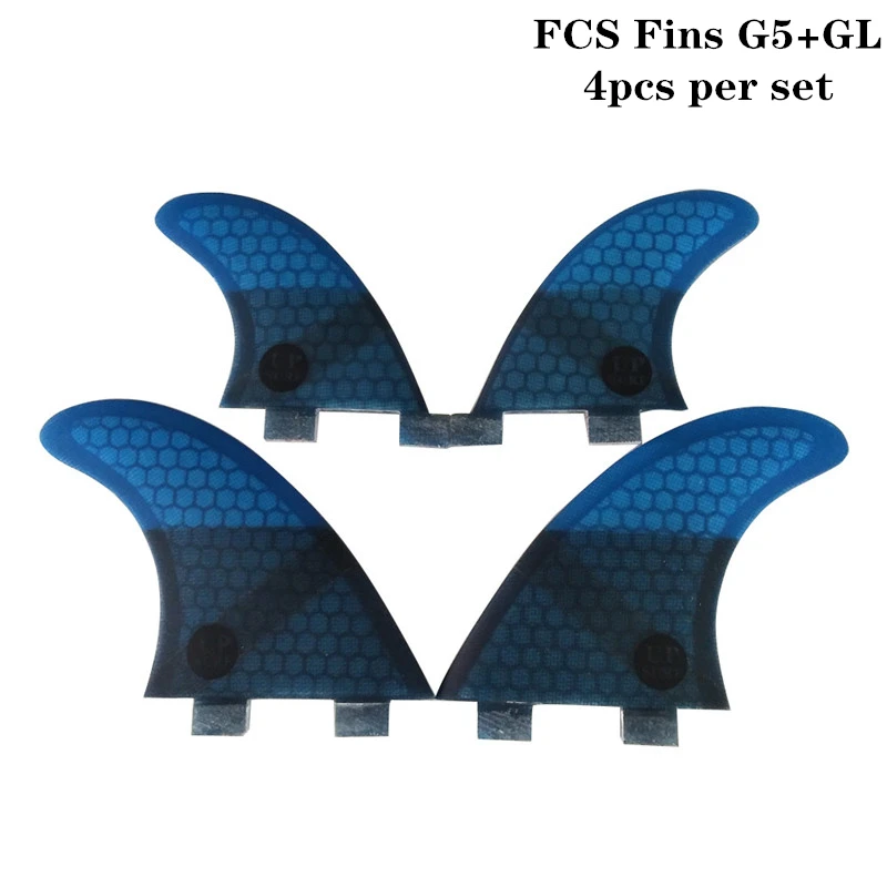 Набор из 4 цветов FCS G5 + GL в наборе цвета набор с логотипом для серфинга Quad fin