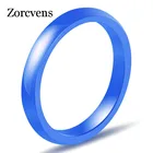 Керамические кольца zorcins светло-розовые черные белые синие кольца высшего качества керамические ювелирные изделия гладкое женское кольцо