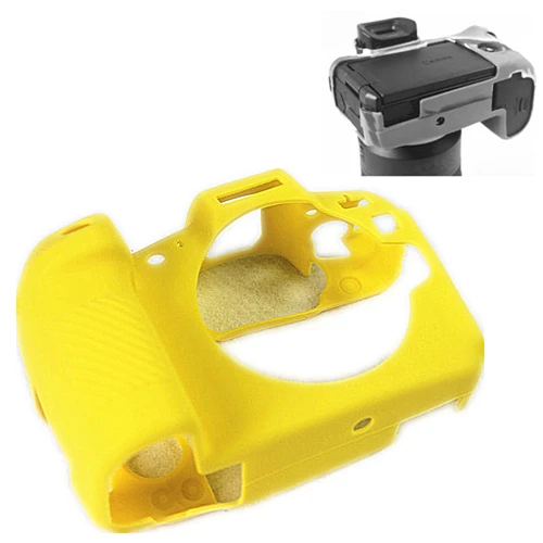 Normal Yellow Лучшее качество резиновый силиконовый чехол защитная рамка для Canon EOS R camera Soft EOSR - Цвет: Normal Yellow