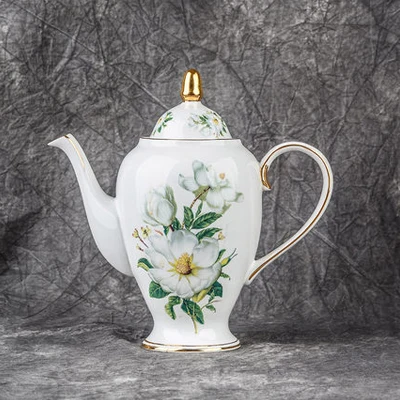 1 Pcs Костяной фарфор, кофейная чашка, керамическая чайная чашка, Европейский чайный набор, английский послеобеденный чайный набор, чашка с блюдцем, домашний заварник, подарки для женатых - Цвет: 1 Pcs
