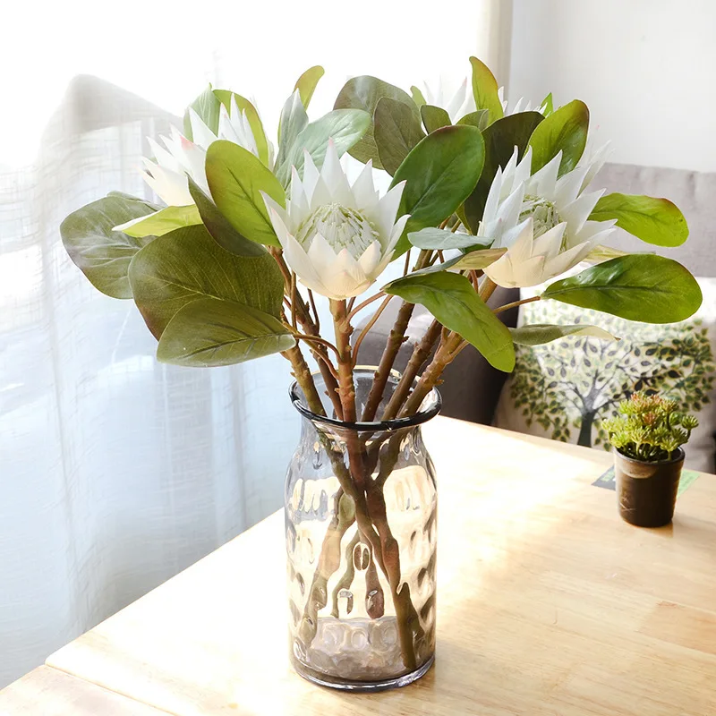 2 шт./лот Роскошные Искусственные африканские протеа цинароиды королевские цветы