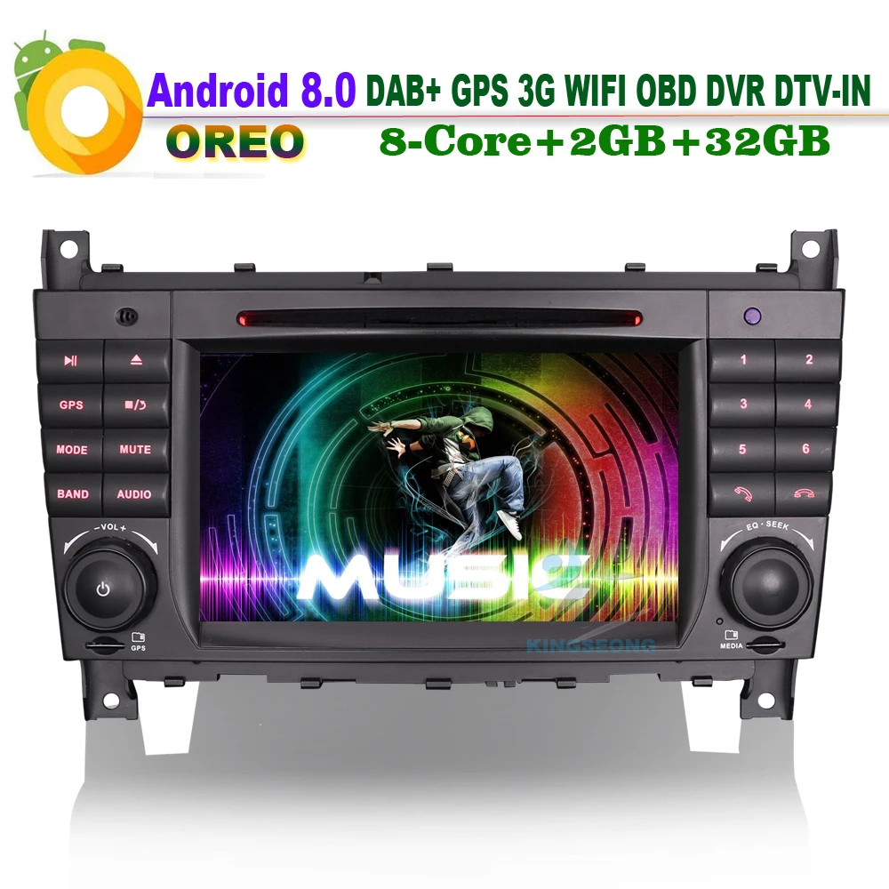 Android 8 0 DAB + Радио WiFi 3G CD BT головное устройство DTV-IN RDS DVD OBD Автомобильный GPS навигатор