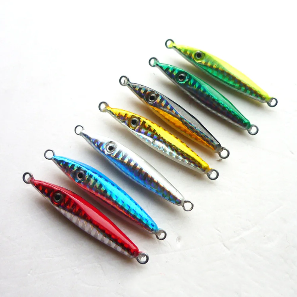 

5PCS Fishing Deep sea Metal Jigbait Jig Lure Spoon Bass Spinner baits 22g Free shipping
