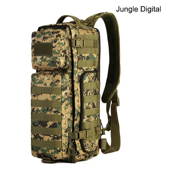 jungle digital Мужской нагрудный рюкзак на ремне, мужской рюкзак на одно плечо, большой мужской рюкзак для путешествий в стиле милитари, сумки через плечо, уличный рюкзак, сумка - Цвет: jungle digital
