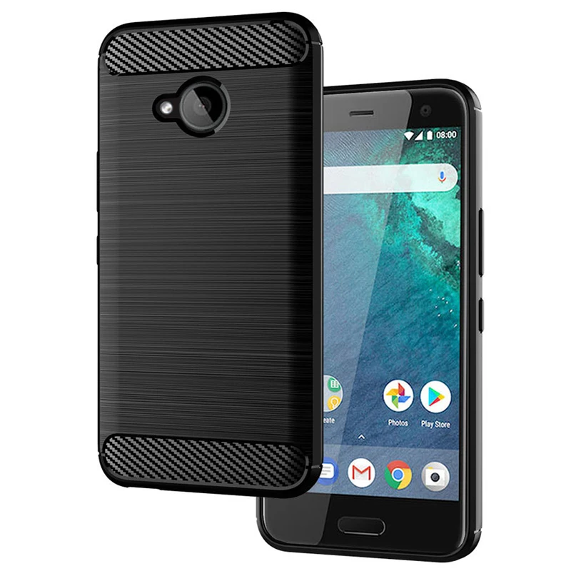 Esobest U11 eyes матовый текстурный чехол из углеродного волокна для HTC U12 life plus ТПУ htc desire