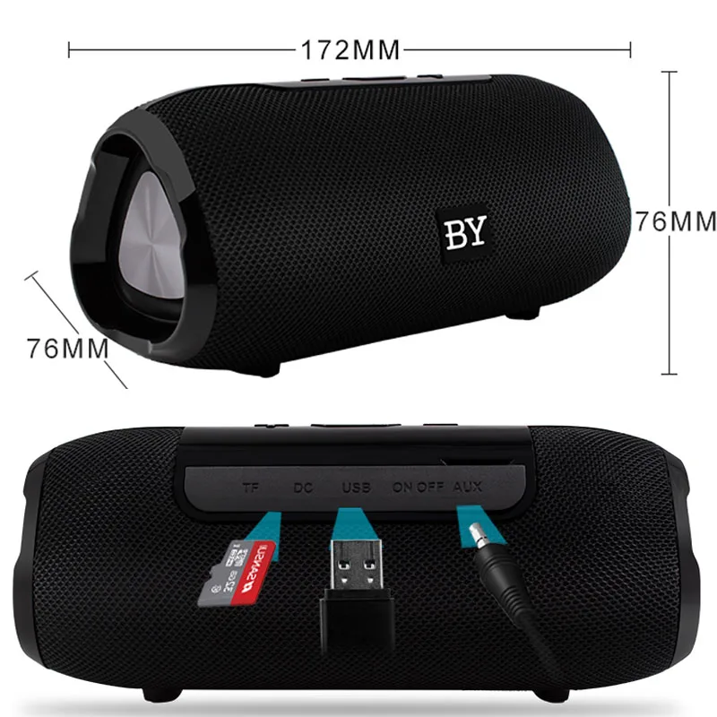 Колонка bluetooth колонка портативная блютуз колонка с fm-радио Колонка беспроводной громкий динамик 10 Вт стерео бас Музыка объемный soundbar