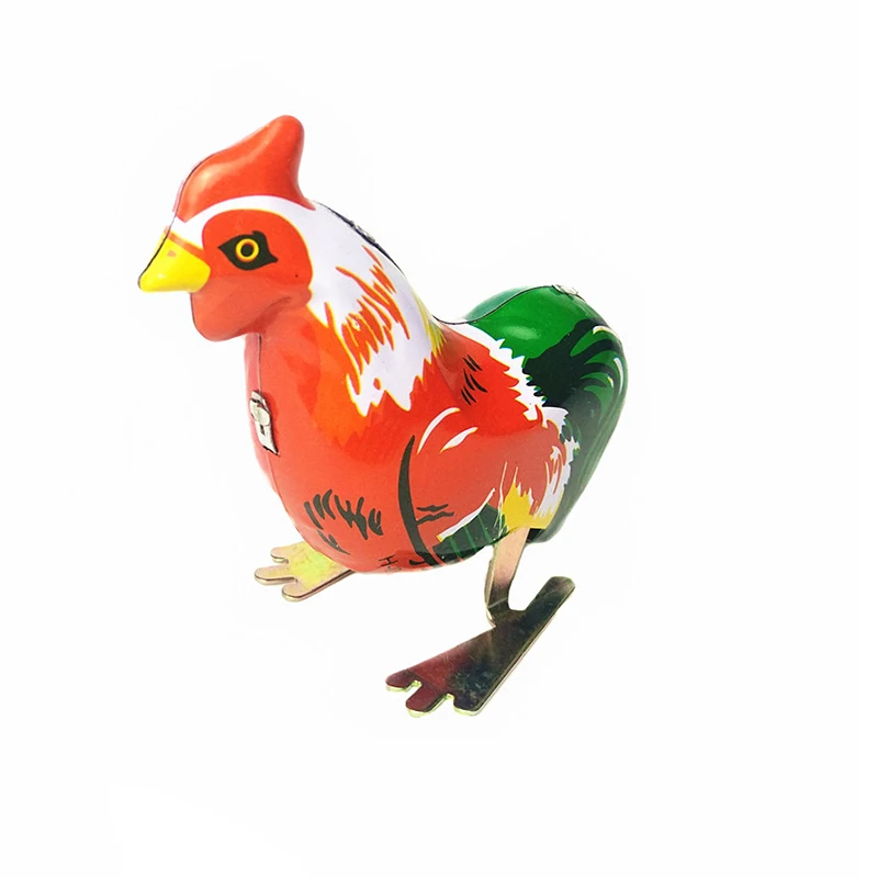 Clockwork Rooster Model Vintage Jumping Cock Tin Toys Classic Hobby Collectible Toy For Adult Children Funny Gifts | Игрушки и хобби