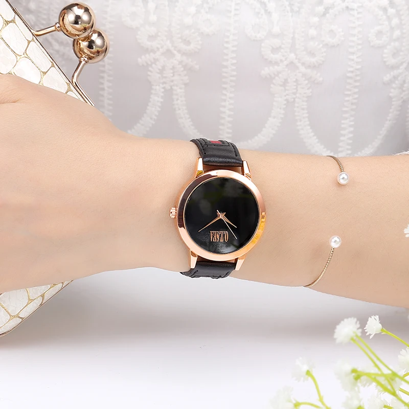 

2020 New Fashion O.T.SEA Brand Rose Gold Leather Watches Women Ladies Dress Quartz Wristwatch Relogio Feminino OTS133
