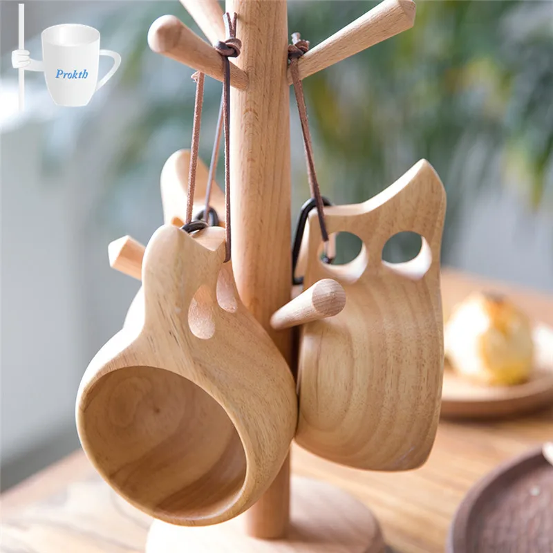 9 2 oz 270ml Finland Kuksa Портативный Кофе кружка ручка из резины и дерева с двумя