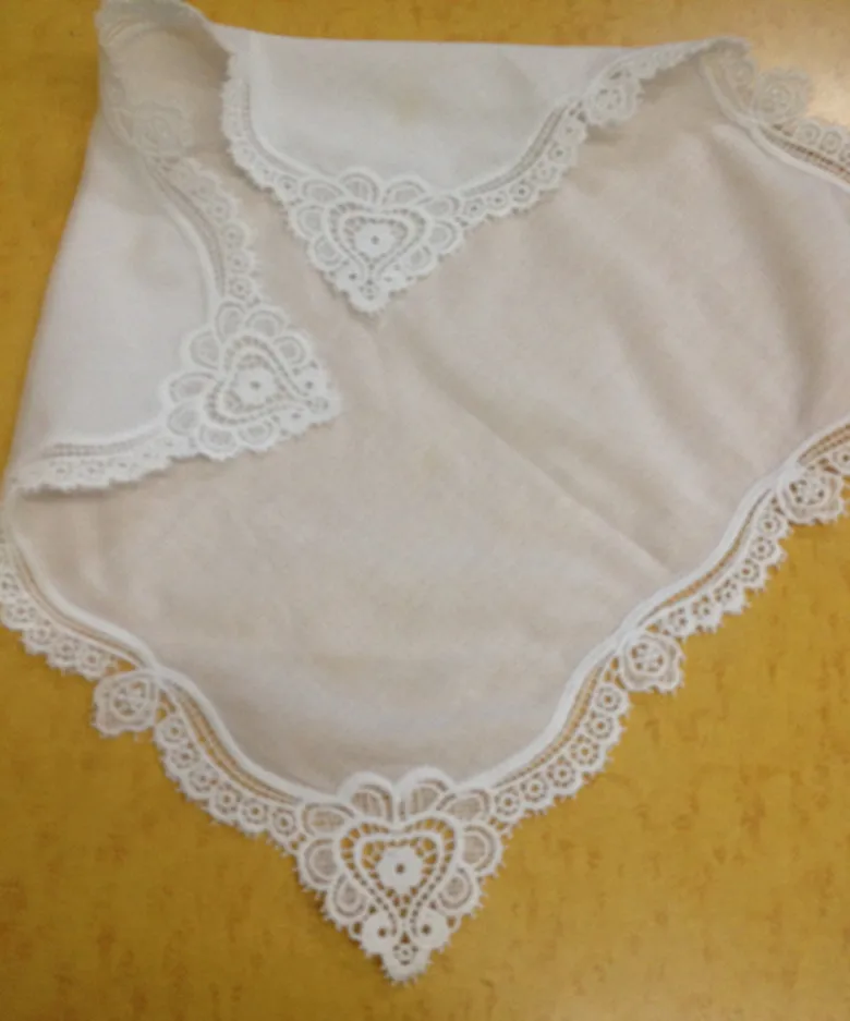 Набор из 12 модных хлопковых носовых платков дюймовый Свадебный носовой платок