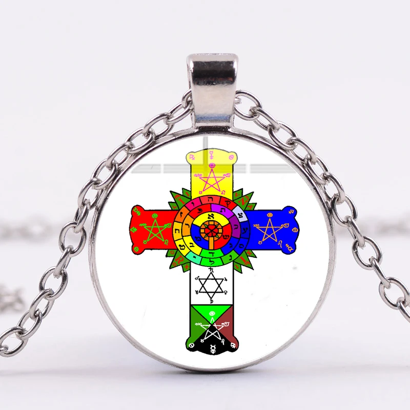 SONGDA старинные и мистические розы Crucis ожерелье с цепочкой розовая роза знак