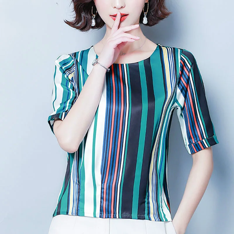 

Women blouse and tops 2019 women's clothing plus size striped chiffon women blouse shirt off shoulder top ladies tops