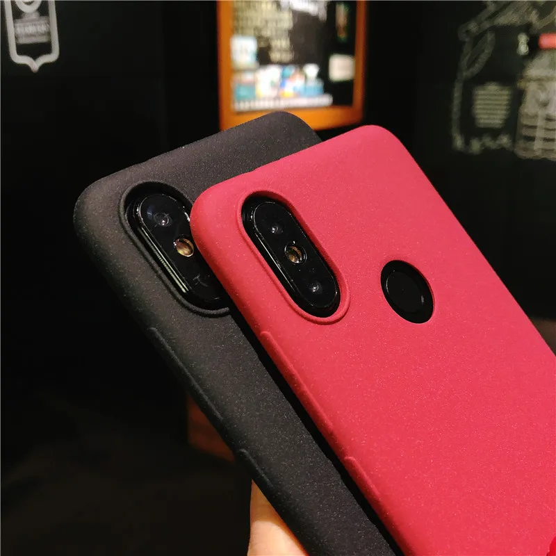 Slim Frosted Sand Texture TPU Case For XiaoMi 8 F1 5X 6X A1 A2 5C 4 4C 5s Plus Note 2 Max 3 MIX Cover Matte Phone Cases Fundas |