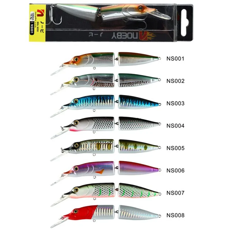 

NOEBY Fishing Lures NBL9091 Floating 2 Section Minnow Lure 120mm 15.5g Hard Fishing Bait Sea Fishing Wobblers Tackle Pesca
