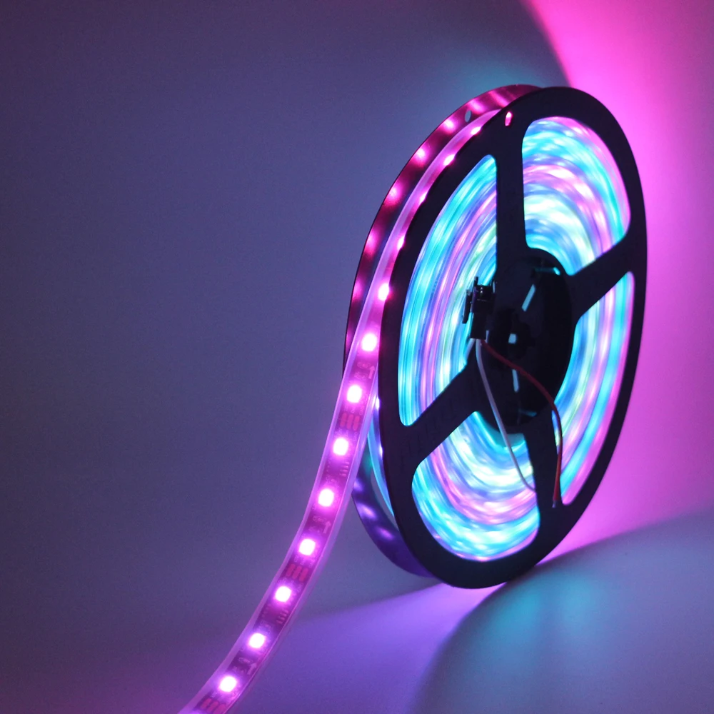 Светодиодная лента WS2811 5050 RGB 1 м/5 м 150 300 светодиодов постоянный ток 12 В