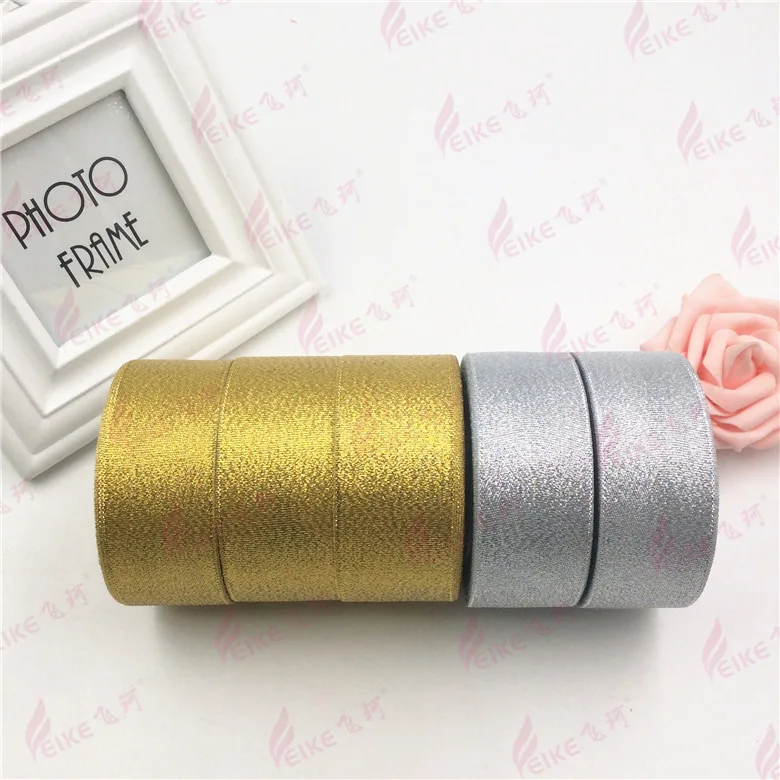 4cm High-density gold and silver ribbon high-quality onion ribbons Gift flowers wedding baking packaging | Дом и сад