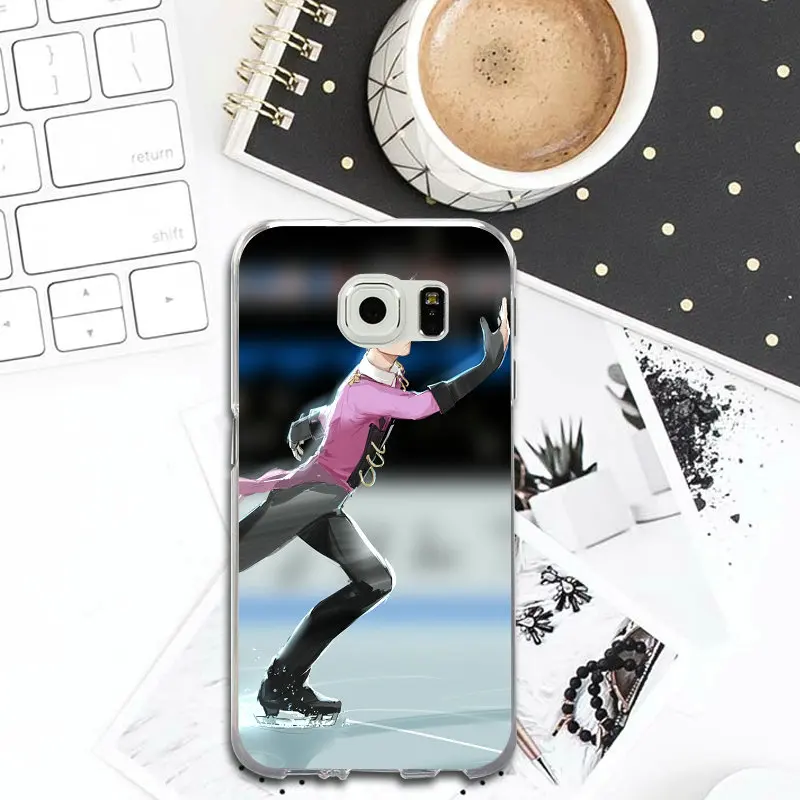 Мода Мультфильм Юрий на льду Юрия тонкий Мягкие TPU чехол для телефона Samsung Galaxy S2 S4