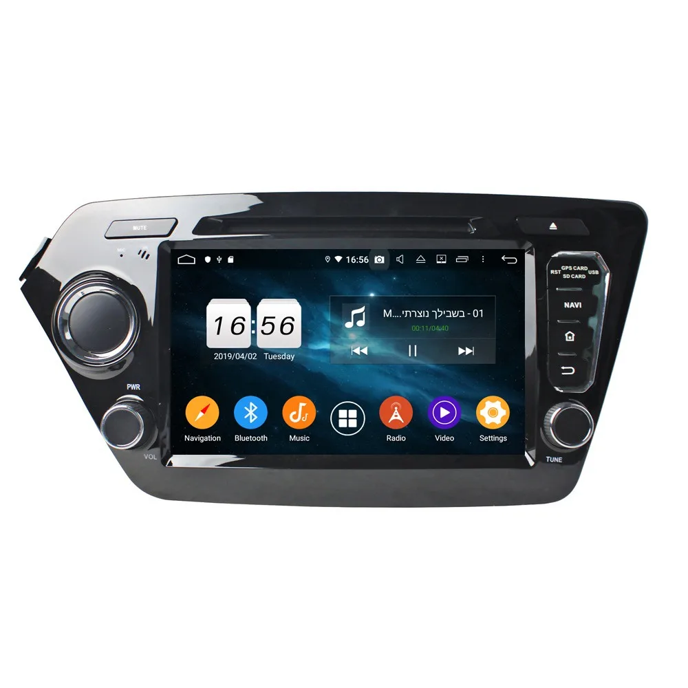 Автомагнитола 4 Гб + 128 ГБ PX6 2 DIN 8 &quotAndroid 10 DVD GPS для Kia K2 Rio 2011 2012 DSP стерео радио Bluetooth 5
