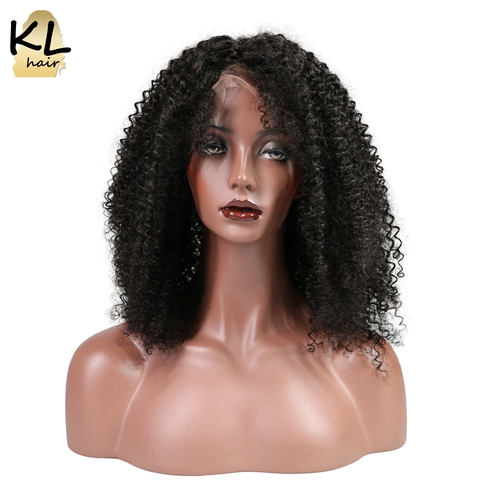 KL Hair полностью кружевные человеческие волосы парики для черных женщин афро
