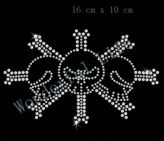 Бесплатная доставка тройным черепом кости орнамент из кристаллов Производство