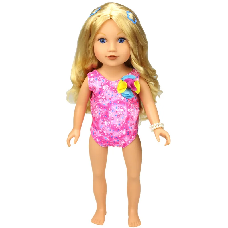 2pcs New Style Bikini wear Beach Suit American Girl Dolls Clothing of 18 inch Doll Dress Best Gift AX25 | Игрушки и хобби