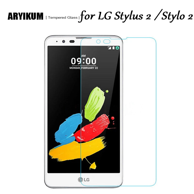 9 H 2.5D HD закаленное Стекло для LG Стилусы 2 k520/stylo ls775 k540 Экран протектор спереди