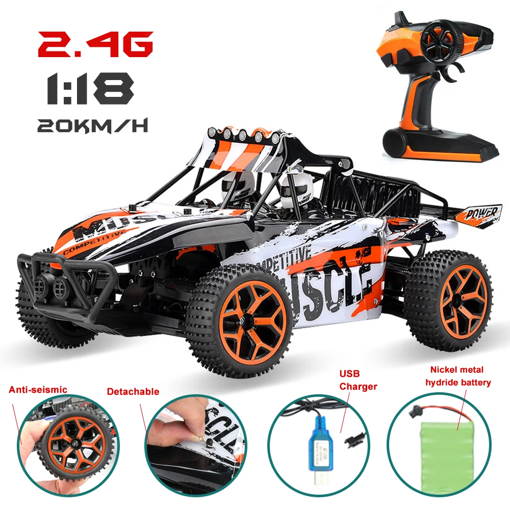 ET rc автомобиля 1/18 хобби 2.4 г 4ch 4WD рок сканеры 4x4 Байк двойные Двигатели Drive багги
