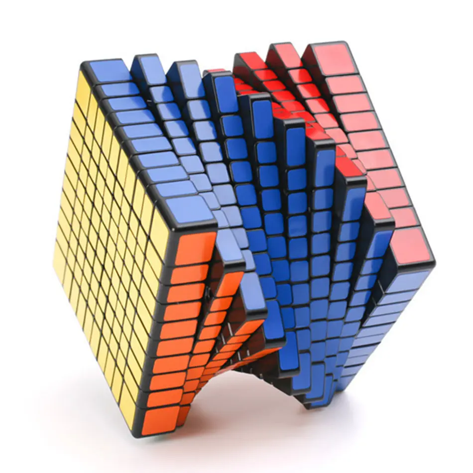 Shengshou 10x10 кубик рубика черно-белая наклейка 10x10x10 волшебный куб 10 слоев скоростной