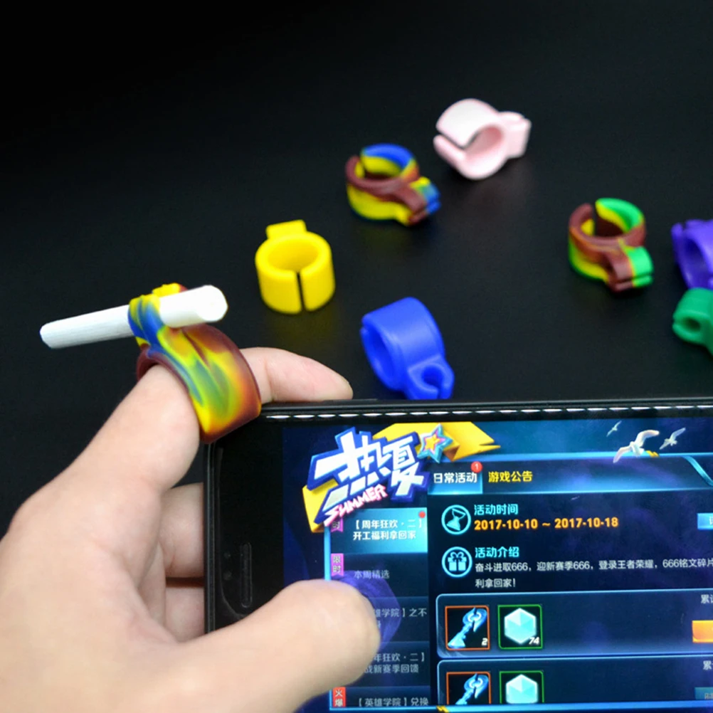 Силиконовое кольцо на палец стороны стойки мундштук для регулярных курение