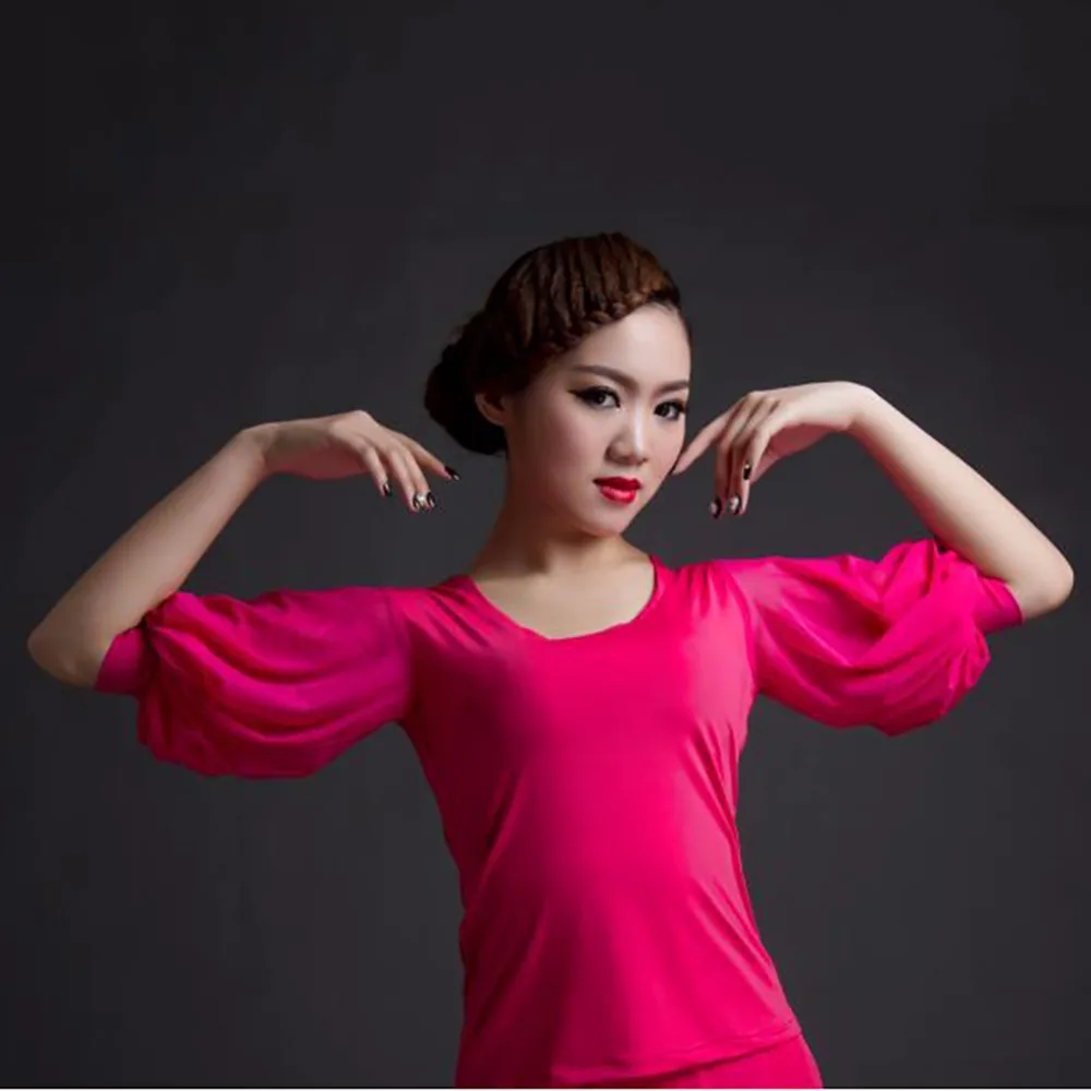 2017 популярные женские Современные топы для танцев разные цвета с коротким