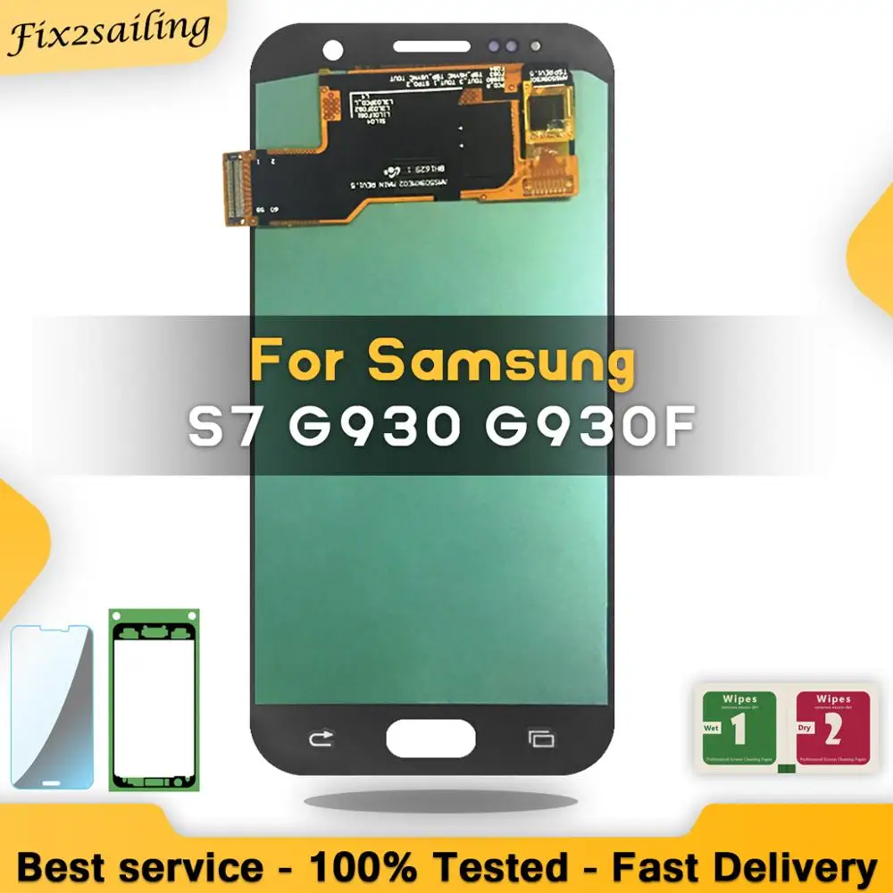 5,1 ''Супер AMOLED lcd для samsung Galaxy S7 G930 G930F дисплей сенсорный экран дигитайзер сборка Замена