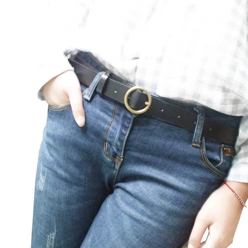 Пряжка небольшой пояс женщин ремень Простой гонконгских ветер ПУ кожи harajuku ретро
