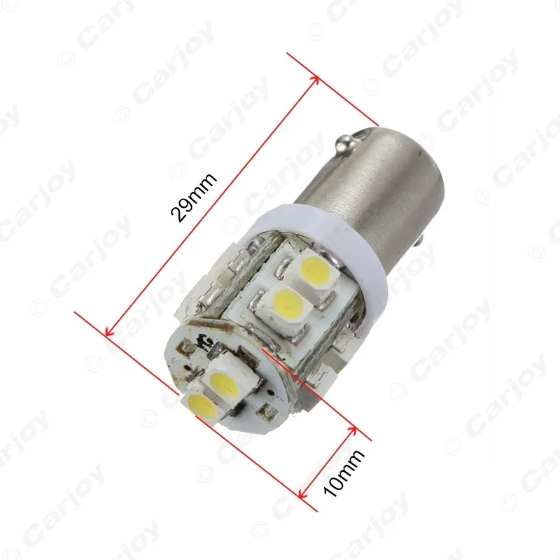 LEEWA 50 шт. оптовая продажа BA9S T4W W5W 1210/3528 10SMD внутреннее автомобильное светодиодное
