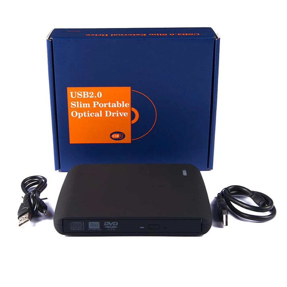 12 7 мм USB 2 0 DVD привод Внешние оптические диски Корпус SATA к внешний корпус для