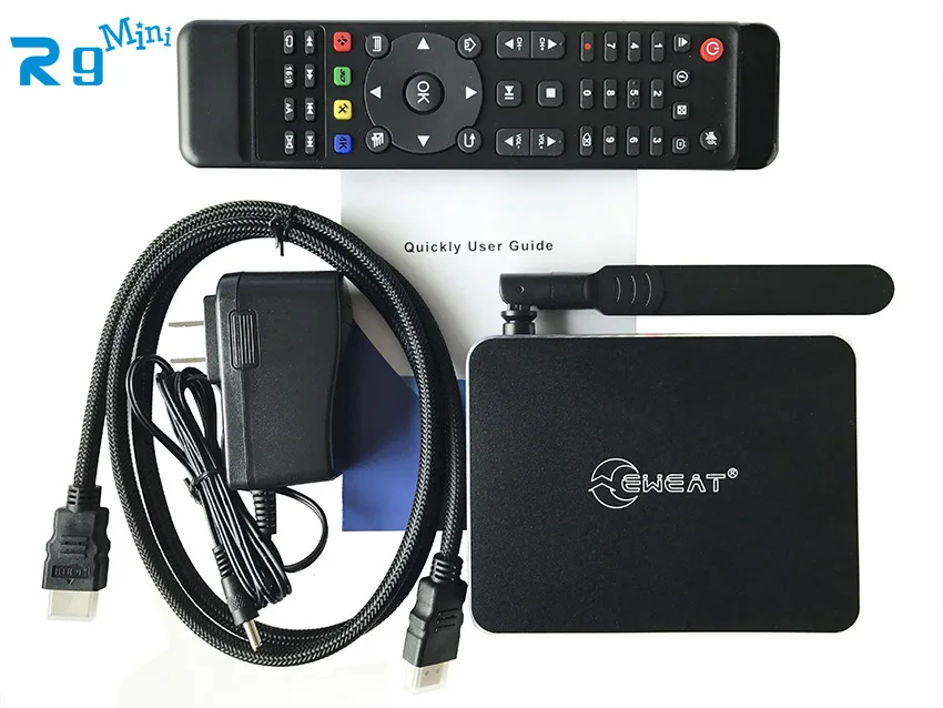Новейший и лучший android tv box Eweat R9Mini Android6.0 tv box с чипсетом Realtek1295 четырехъядерный 2G/8G Wifi смарт медиаплеер