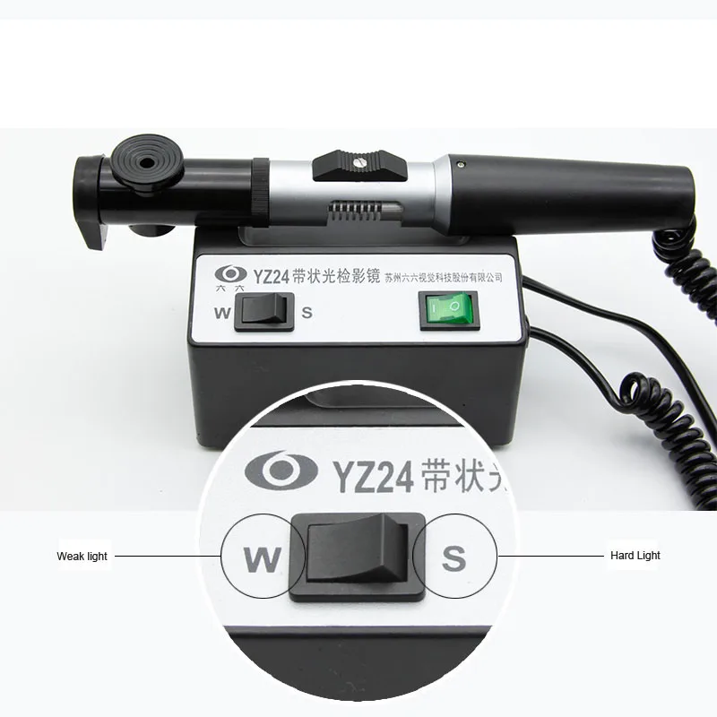 Настольный офтальмоскоп YZ24 Skiascope устройство FDA с адаптером питания Ретиноскоп