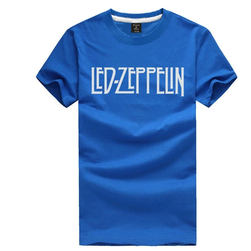 7 видов цветов выбрать Led Zeppelin футболка Джимми Пейдж Роберт Плант футболки рок поп