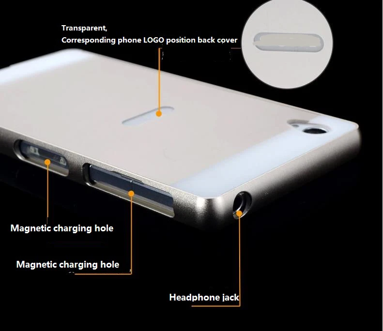 Z1 case New Luxury Cell Phones Cases Ultrathin Aluminum Metal Frame and Plastic Back Cover For SONY Xperia L39h C6903 |
